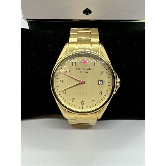 Kate Spade Seaport Grand 0030 Women\'s Gold Analog Dial Quartz Wrist Watch JNA143 main image 6